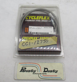 Harley Davidson Cycle Flex Stainless Steel Brake Line Hose Front 12750 45121-8