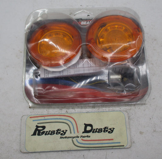 Custom Dynamics ProBEAM LED Amber Turn Signal Inserts Flat Style 2020-1677
