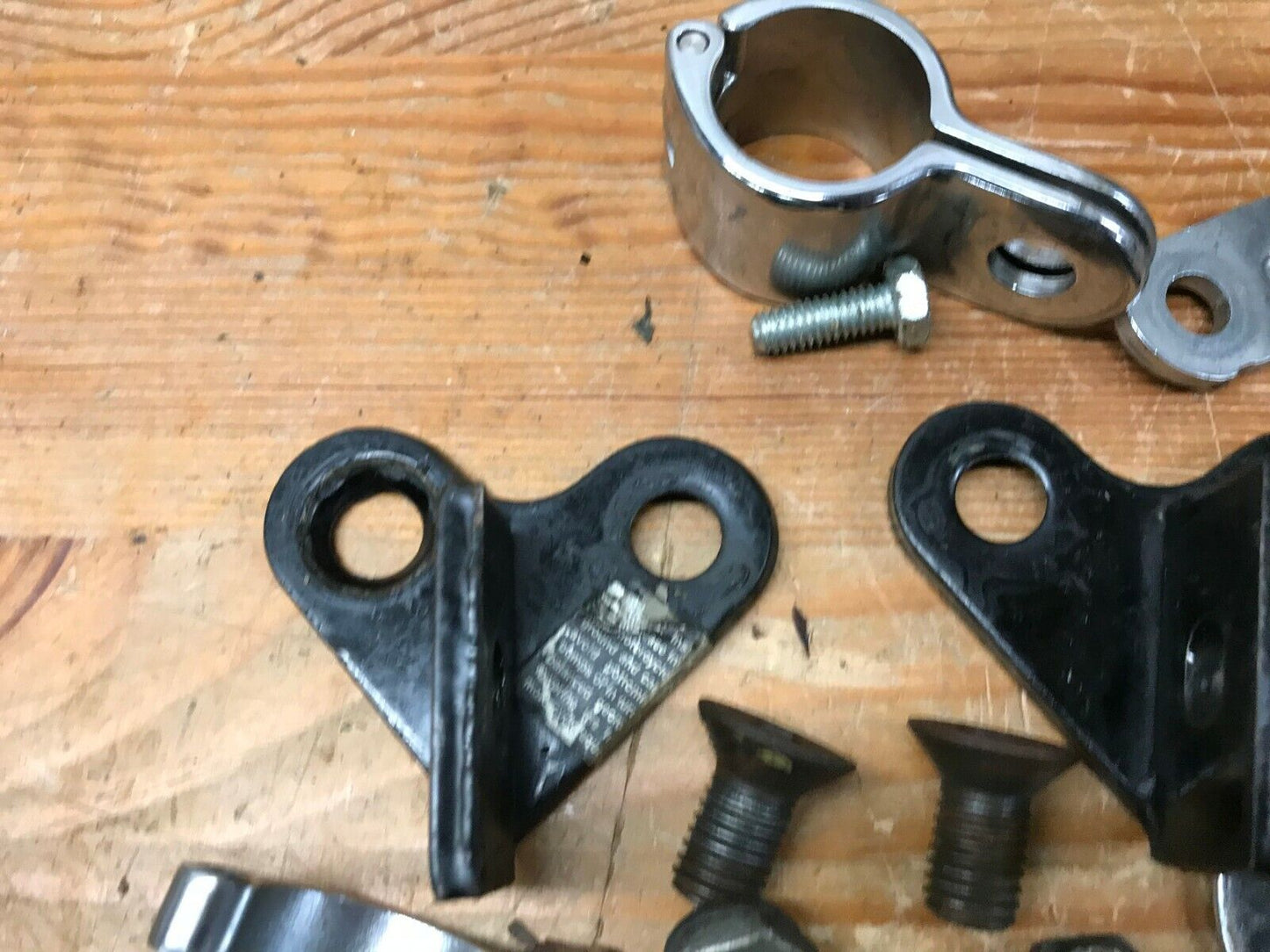 Lot of OEM Harley-Davidson Highway Peg Mounts Foot Peg Passenger clamps Hardware