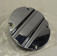 Harley Davidson Slotted Chrome Timing Cover Carb top Cover