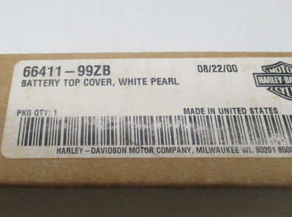 Harley-Davidson Genuine NOS White Pearl Battery Top Cover XL '97-'03 66411-99ZB