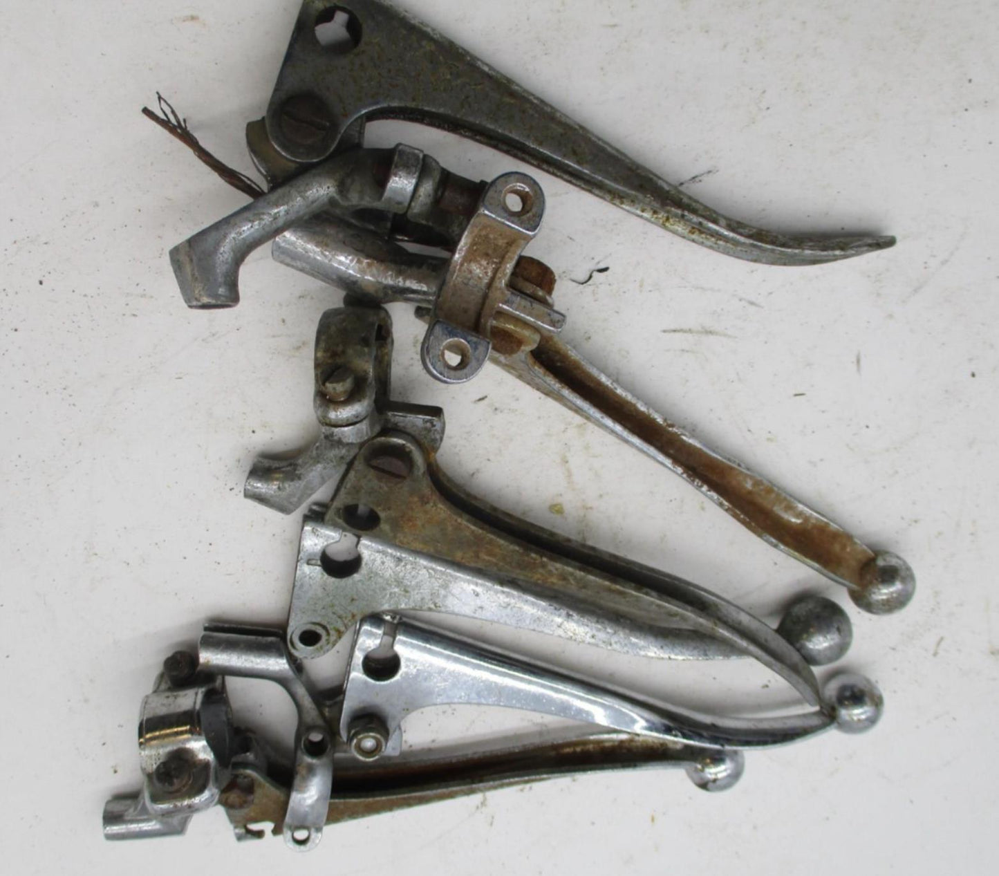 Mixed Lot of Vintage Motorcycle Hand Control Levers Brake Clutch Perches