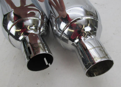 Set of Harley Davidson Touring Chrome Stock Exhaust Mufflers 65547-07 65354-07