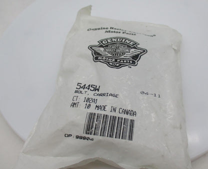 Pack of 10 Harley-Davidson Genuine NOS Carriage Bolts 5445W