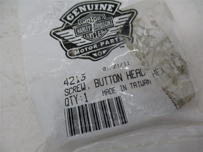 Harley Davidson Genuine NOS Button Head Screw 4215