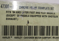 Harley-Davidson Genuine NOS Chrome Frame Trimplate Set 47300-88T FXST and FLST