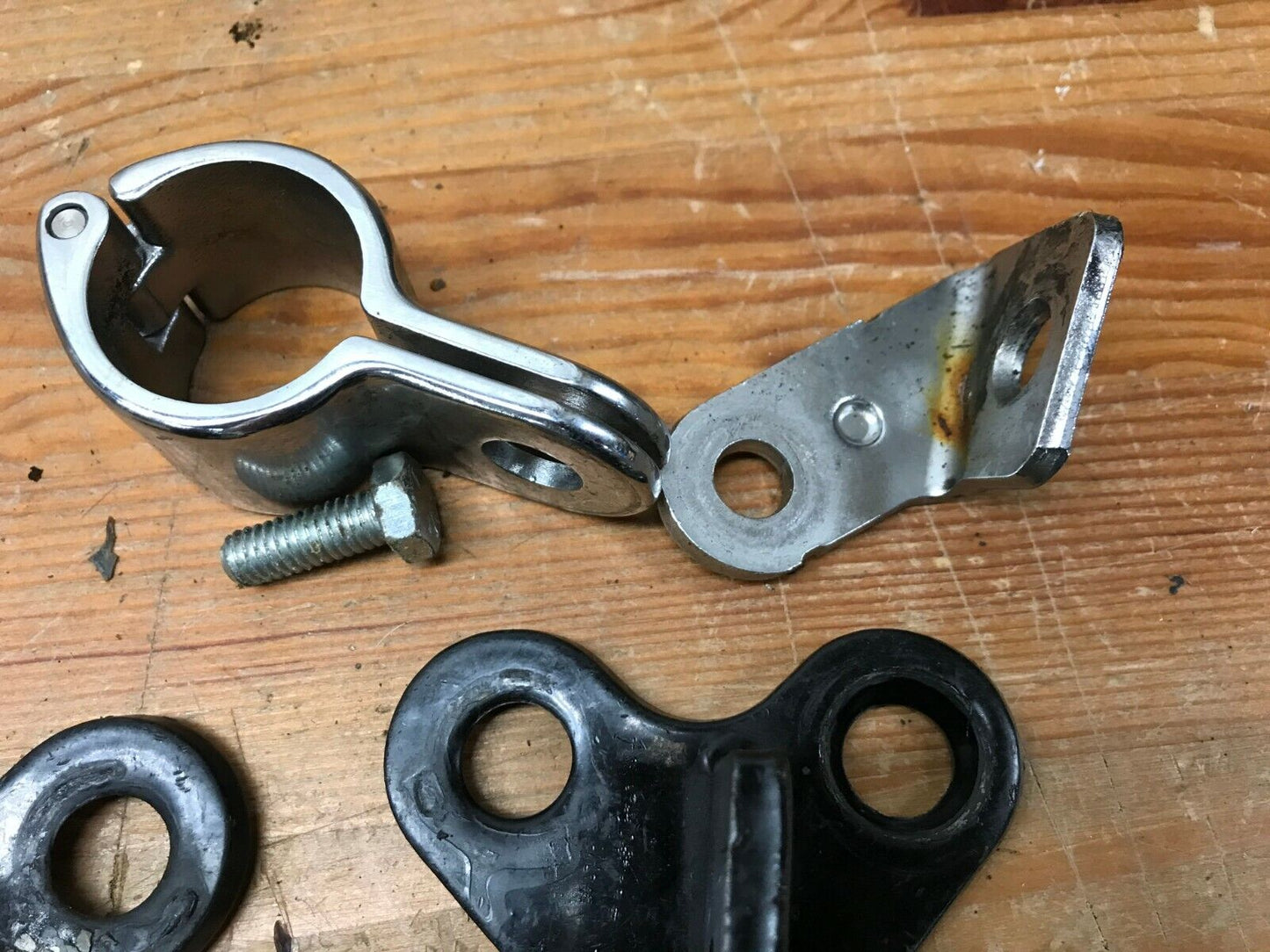 Lot of OEM Harley-Davidson Highway Peg Mounts Foot Peg Passenger clamps Hardware