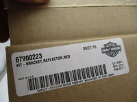 Harley Davidson Genuine NOS Red Reflector Bracket Kit 67900223