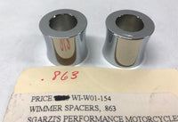 Wimmer Chrome Spacers  W01-154 .863 Harley Chrome