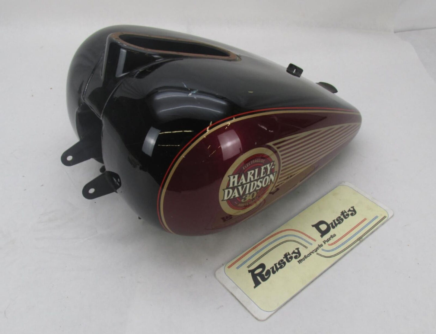 Harley 30th Anniversary 1995 FLHTCU Black Burgundy Electra Glide Gas Fuel Tank