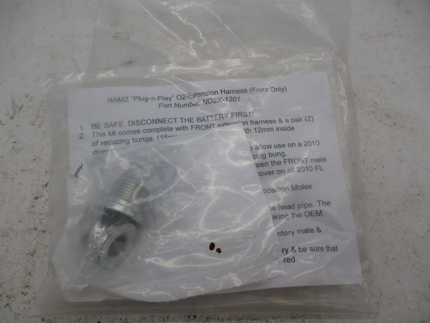 Harley Davidson Namz Exhuast Bung O2 Adapters