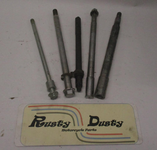 Mixed Lot of (5) Harley Front Rear Wheel Axles Softail Dyna sportster #4