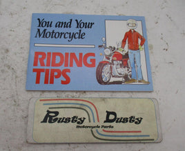 You and Your Motorcycle Riding Tips Book Manual