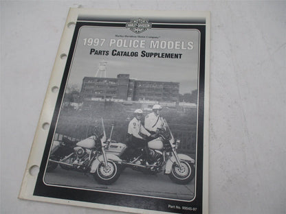 Harley Davidson Offcial Factory 1997 Police Parts Catalog Supplement 99545-97