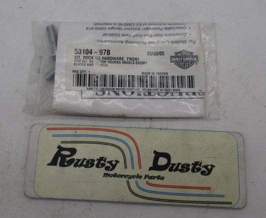 Harley Davidson Genuine NOS Docking Hardware Front Kit 53104-97B