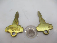 Set of 2 Harley-Davidson Genuine NOS Keys Code 0053 48152-82