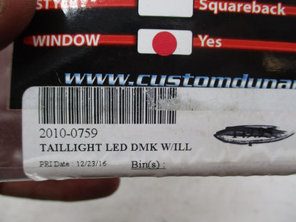 Harley Davidson Custom Dynamics NOS Genesis II Taillight LED 2010-0759