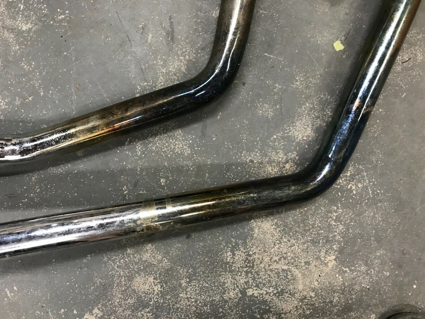 Harley Ironhead sportster Shovelhead 1 ¾” slash cut Straight exhaust drag pipes