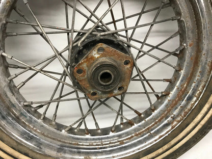 16" Front Harley Shovelhead Chopper Spoke Wheel & Tire