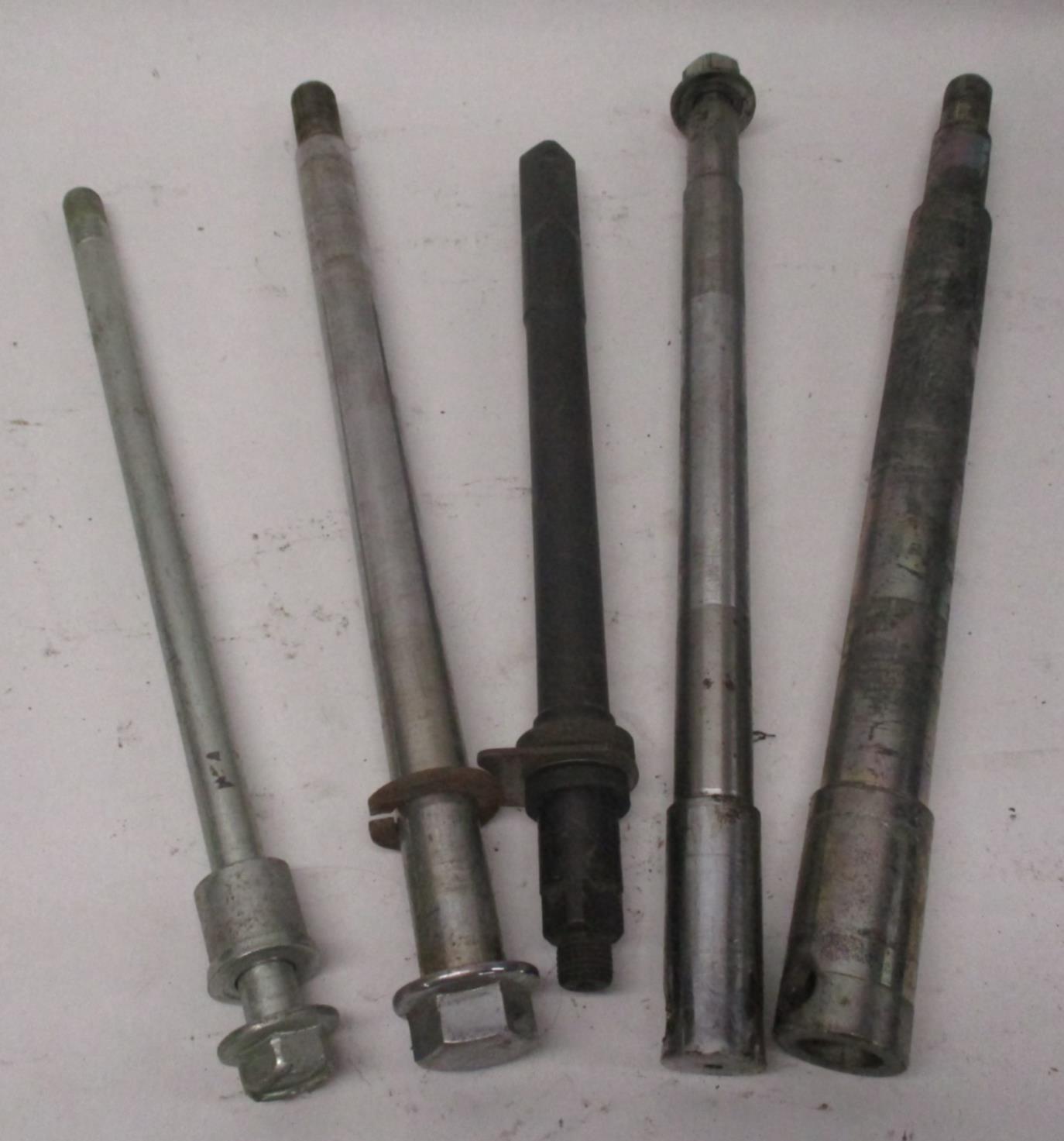 Mixed Lot of (5) Harley Front Rear Wheel Axles Softail Dyna sportster #4