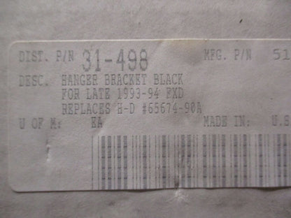 Harley  Khrome Werks Exhaust 1993-94 FXD Black Hanger Bracket 31-498 65674-90A