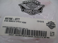 Harley Davidson Genuine NOS S100 Remote Spray Hose 99766-87T