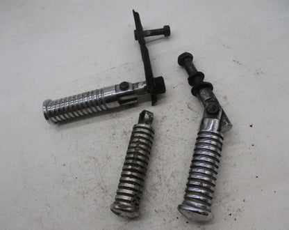Mixed Lot of 3 Harley Davidson Round Foot Pegs Footrests w/ Brackets Chopper