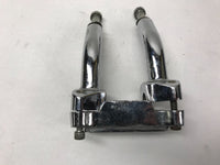 Harley Davidson Handlebar 5" Pullback Risers w/  Clamp Chrome Grooved