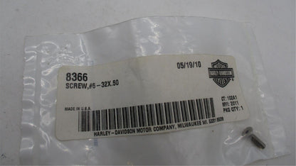 Harley Davidson Genuine NOS No 6 Screw 32X.50 8366