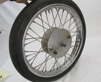 1960's Triumph Motorcycle 19" X 2.75 Front Rim Wheel with Brake Drum & Tire