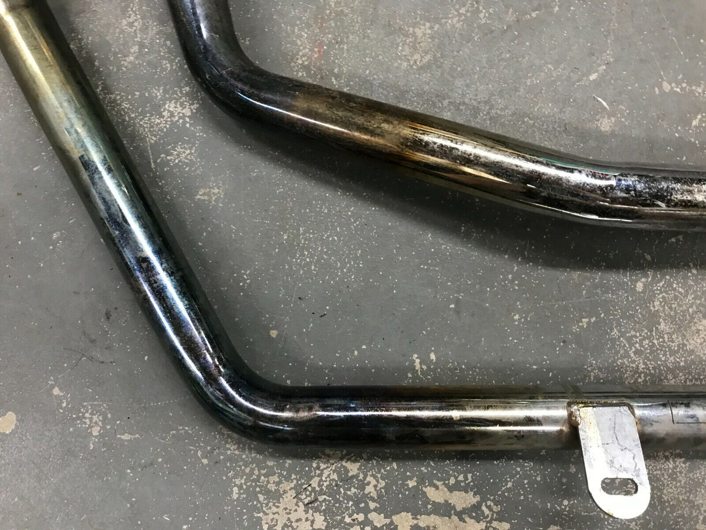 Harley Ironhead sportster Shovelhead 1 ¾” slash cut Straight exhaust drag pipes