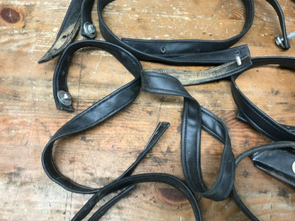 Mixed Lot  (8) Harley Davidson Mixed Lot of grab Seat Passenger Straps black