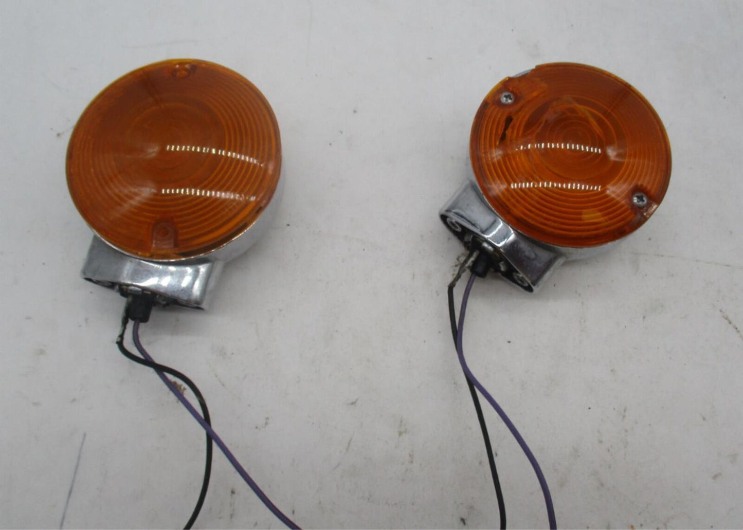 Pair of Harley Davidson Genuine Chrome Touring Turn Signals Electra Glide Road