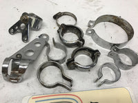 Huge Mixed Lot of Harley Davidson Exhaust Clamps Mirror Clamp