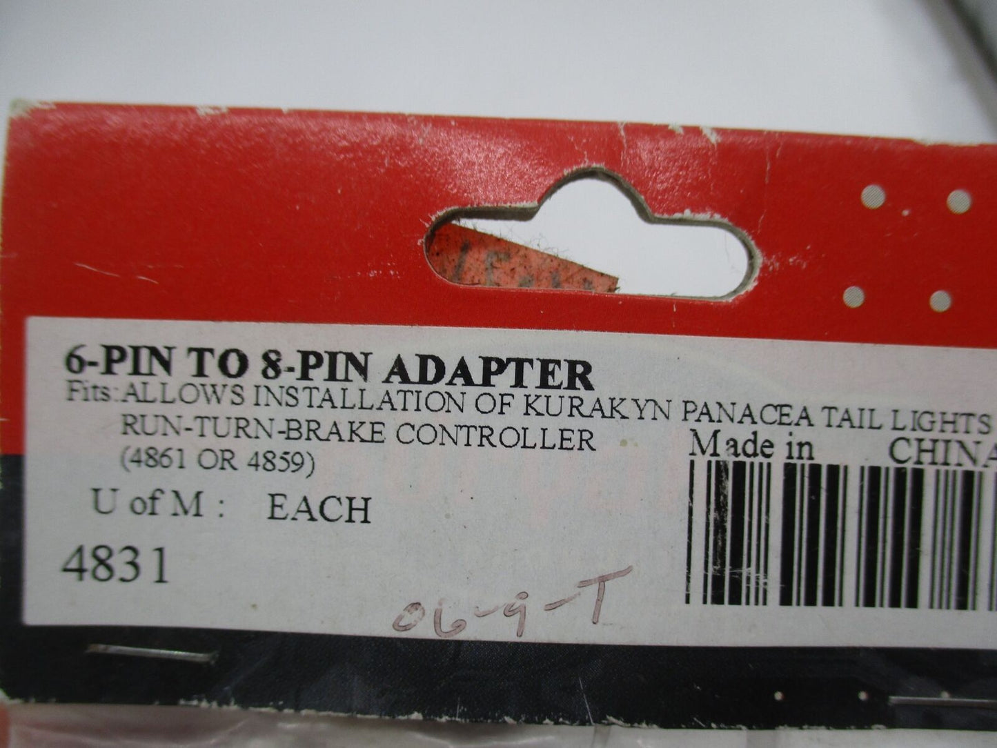 Kuryakyn 6-Pin to 8-Pin Plug-In Adapter for Panacea Taillight 4831