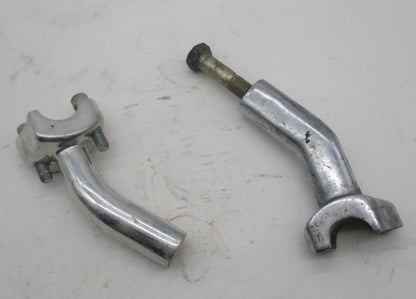 Lot of 2 Left Sides Harley Davidson Handlebar Clamp 4" Risers