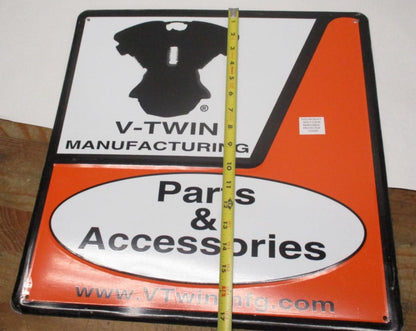 Harley Davidson V-Twin Manufacturing Parts & Accessorie Tin Sign 17.5" x 17.5"
