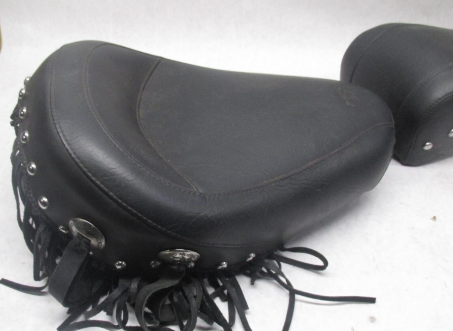 Harley Davidson Mustang Seat Chrome Studded with Conchos FX FL 58-84 75496 75340