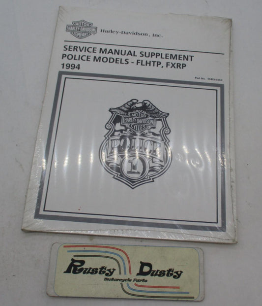 Harley Davidson NOS FLHTP FXRP Police Service Repair Manual Supplement 99483-94S