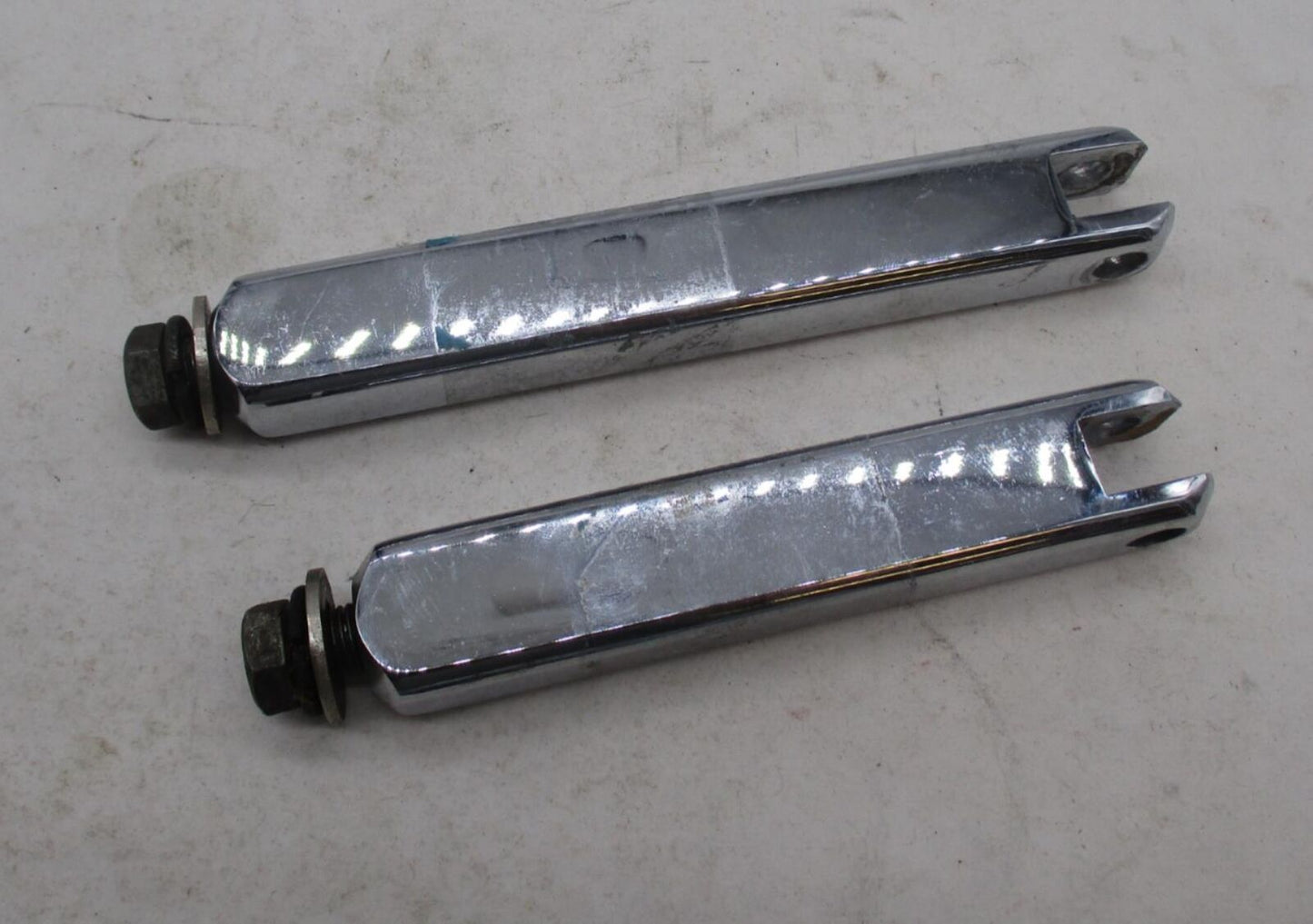 Harley Davidson Pair of Chrome Highway Peg Extensions 6" & 5"