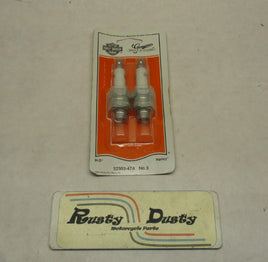 Harley Davidson Genuine NOS Panhead Shovelhead Spark Plugs #3 32303-47A