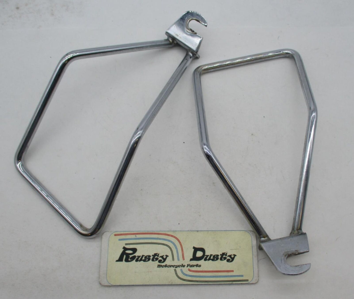 Pair of Harley Davidson Genuine Chrome Soft Saddle Bag Supports