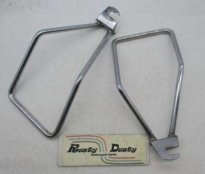 Pair of Harley Davidson Genuine Chrome Soft Saddle Bag Supports