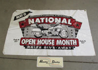 Honda Goldwing GL Open House Motorcycle Shop Advertising Banner 59" X 36"