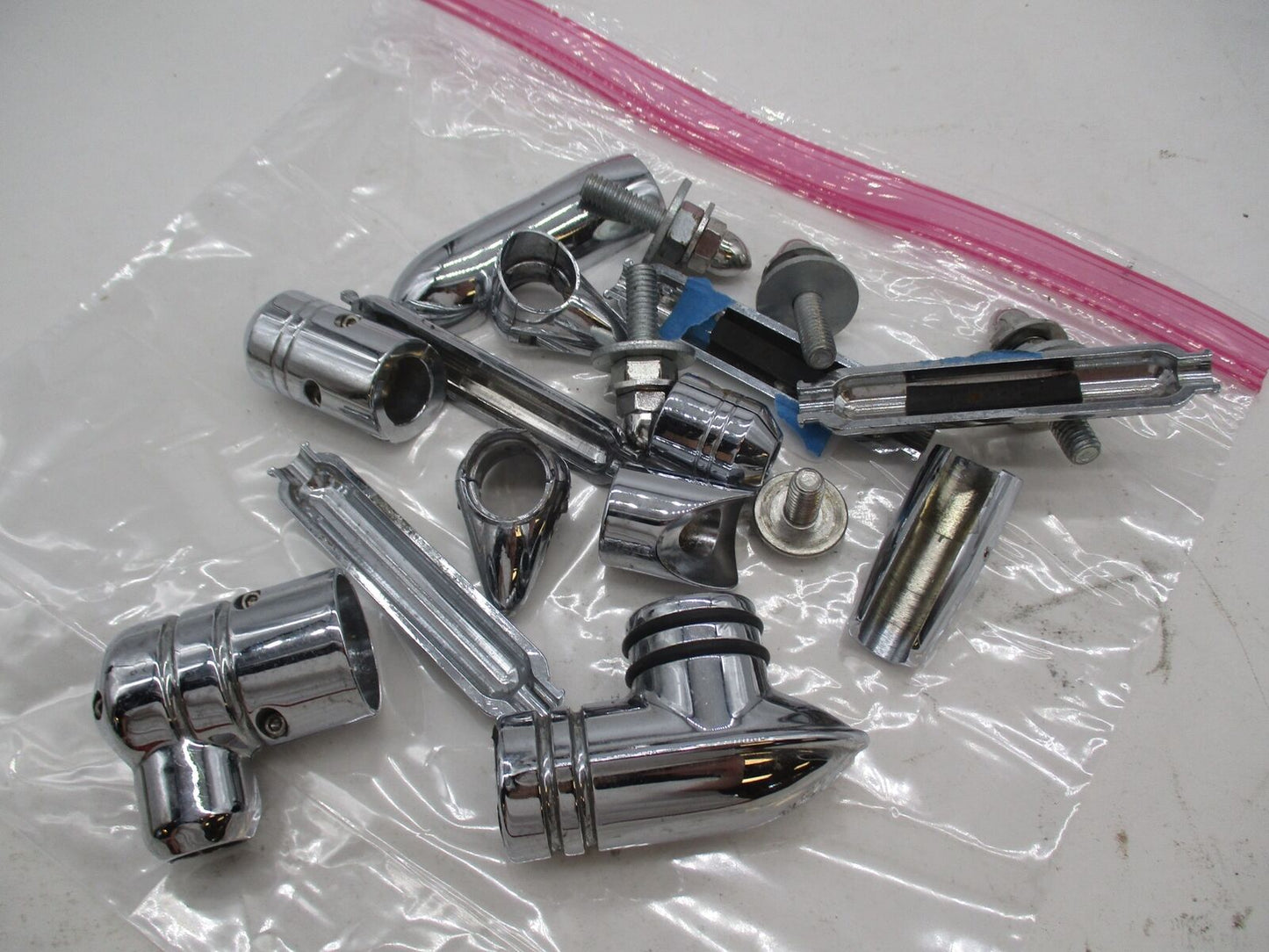 Mixed Lot of Harley Davidson Chrome Docking Point Hardware Parts