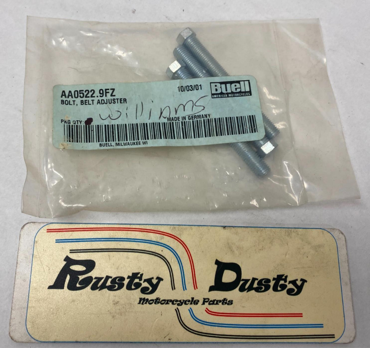 Harley Buell Genuine Belt Adjuster Bolt Lot (3) AA0522.9FZ