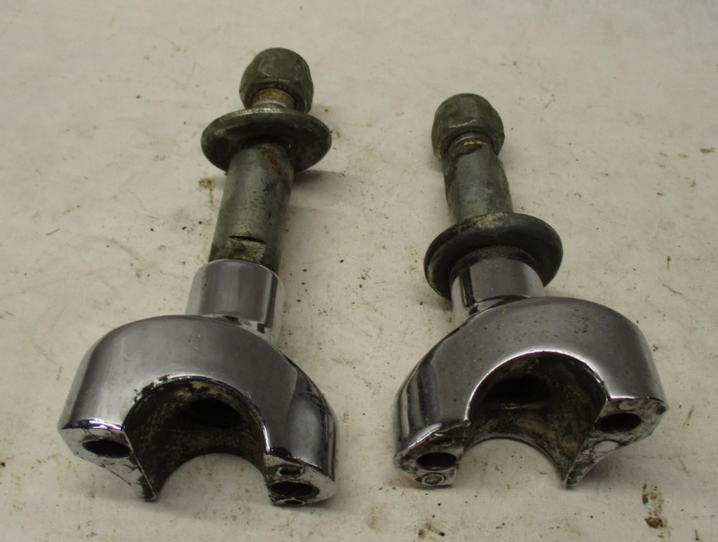 Harley Davidson Chrome Handlebar Bar Risers 2" and Hardware