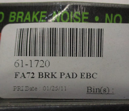EBC 61-1720 FA72 Brake Pad Harley Davidson