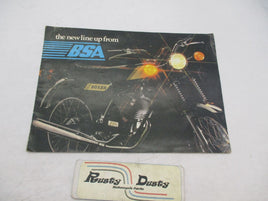 Vintage Original BSA New Line Up Boxer Beaver ER1 ER2 Dealership Sales Brochure