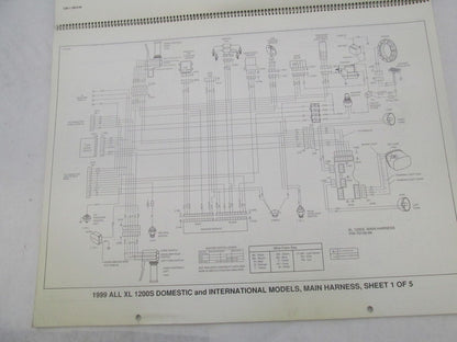 Harley Davidson Official Factory 1999 All Models Wiring Diagrams 99949-99